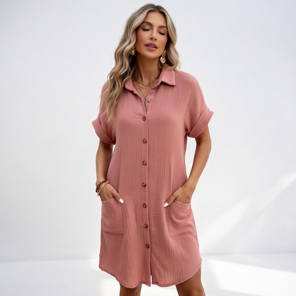 Béatrice™ — Elegantná a ľahko nositeľná košeľová šaty
