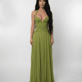 Cristina - Maxi šaty Verdant