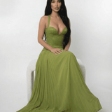 Cristina - Maxi šaty Verdant