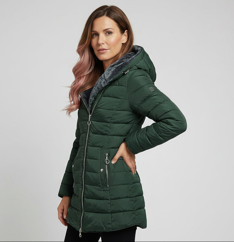 ELVIRA | ELEGANTNÝ OVERSIZE KABÁT S KAPUCŇOU