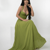 Cristina - Maxi šaty Verdant