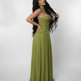 Cristina - Maxi šaty Verdant
